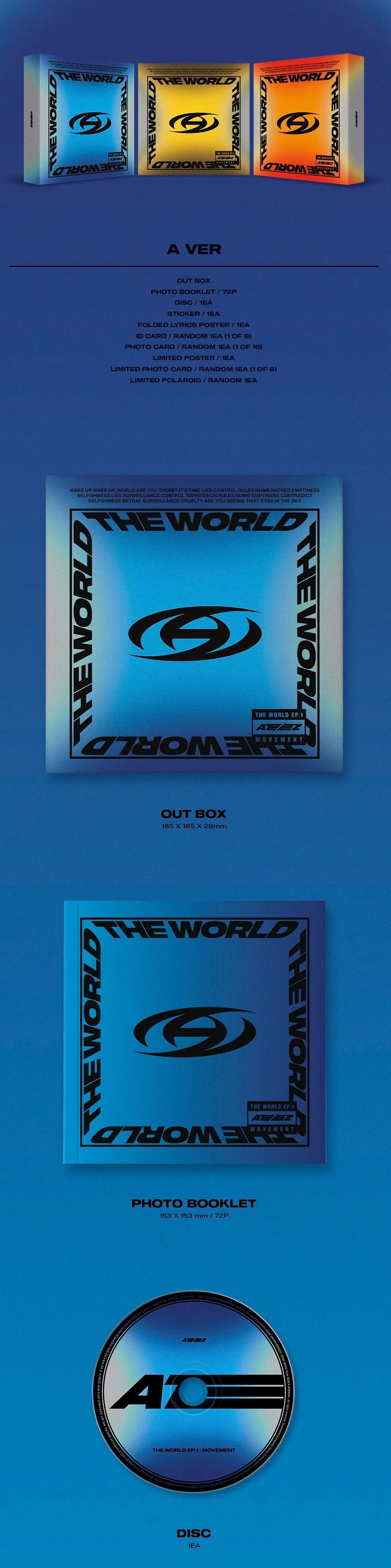 ATEEZ 에이티즈 - 8th Mini-Album 'THE WORLD EP. 1: MOVEMENT'