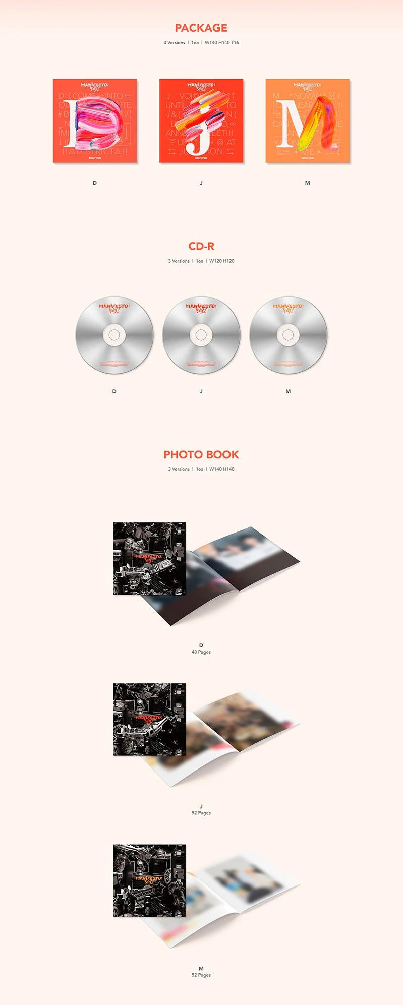 ENHYPEN 엔하이픈 - 3rd EP 'MANIFESTO: Day 1’ (ENGENE Version)
