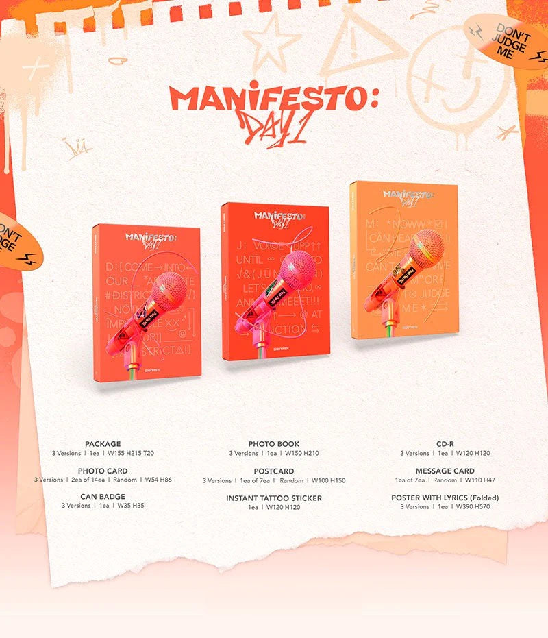 ENHYPEN 엔하이픈 - 3rd EP 'MANIFESTO: Day 1’