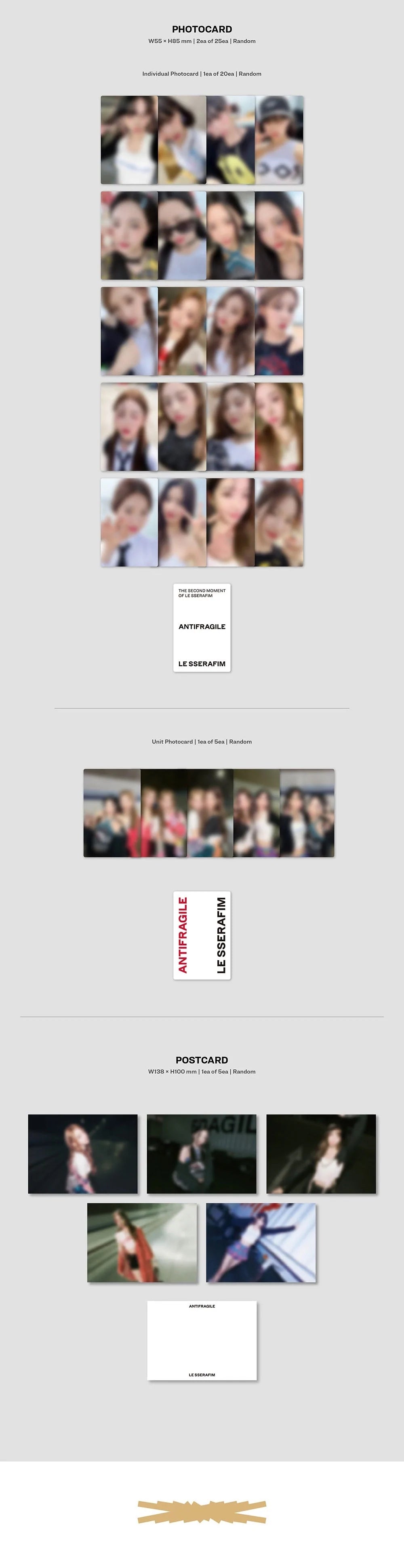 LE SSERAFIM - 2nd Mini-Album ‘ANTIFRAGILE’ (Compact Version)