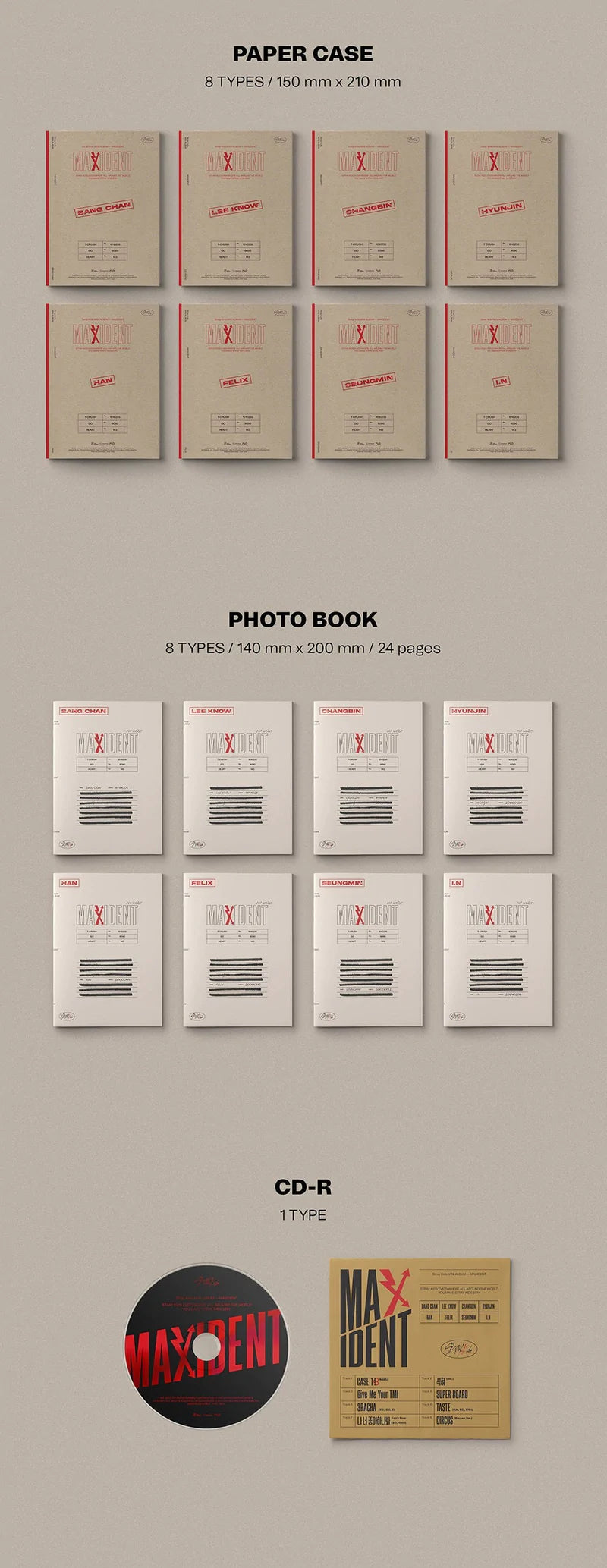 Stray Kids - Mini-Album 'MAXIDENT' (Case Version)