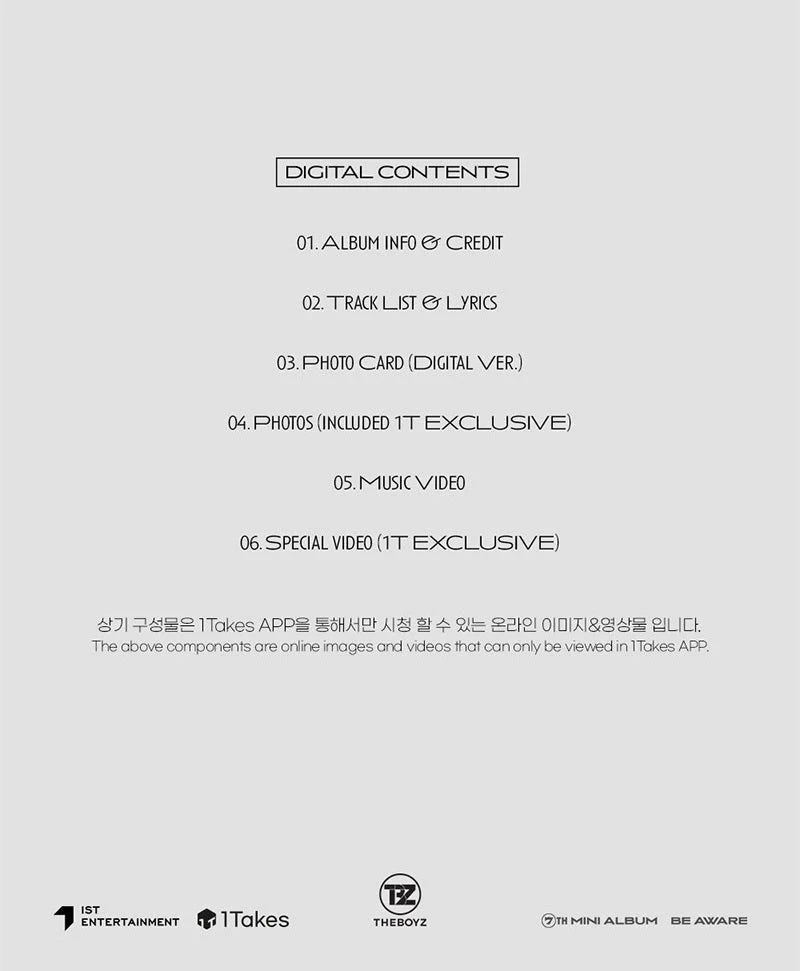 THE BOYZ 더보이즈 - 7th Mini-Album 'BE AWARE' (Platform Version)