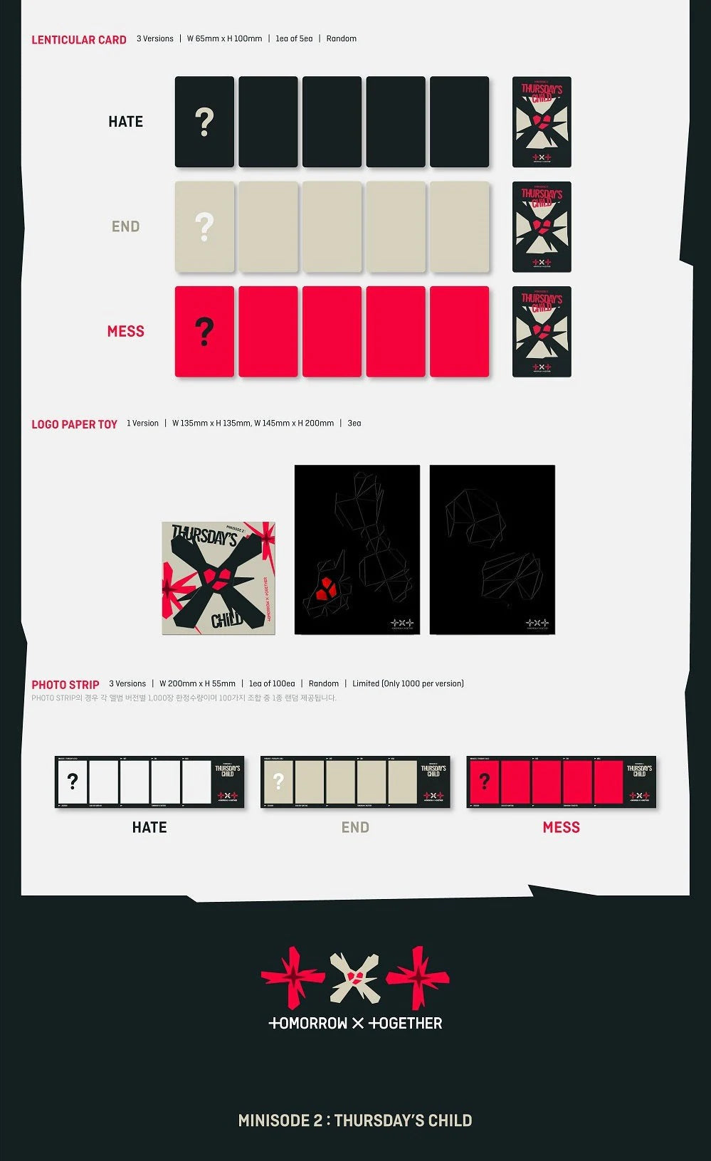 TXT - 4th Mini-Album 'Minisode 2: Thursday's Child'