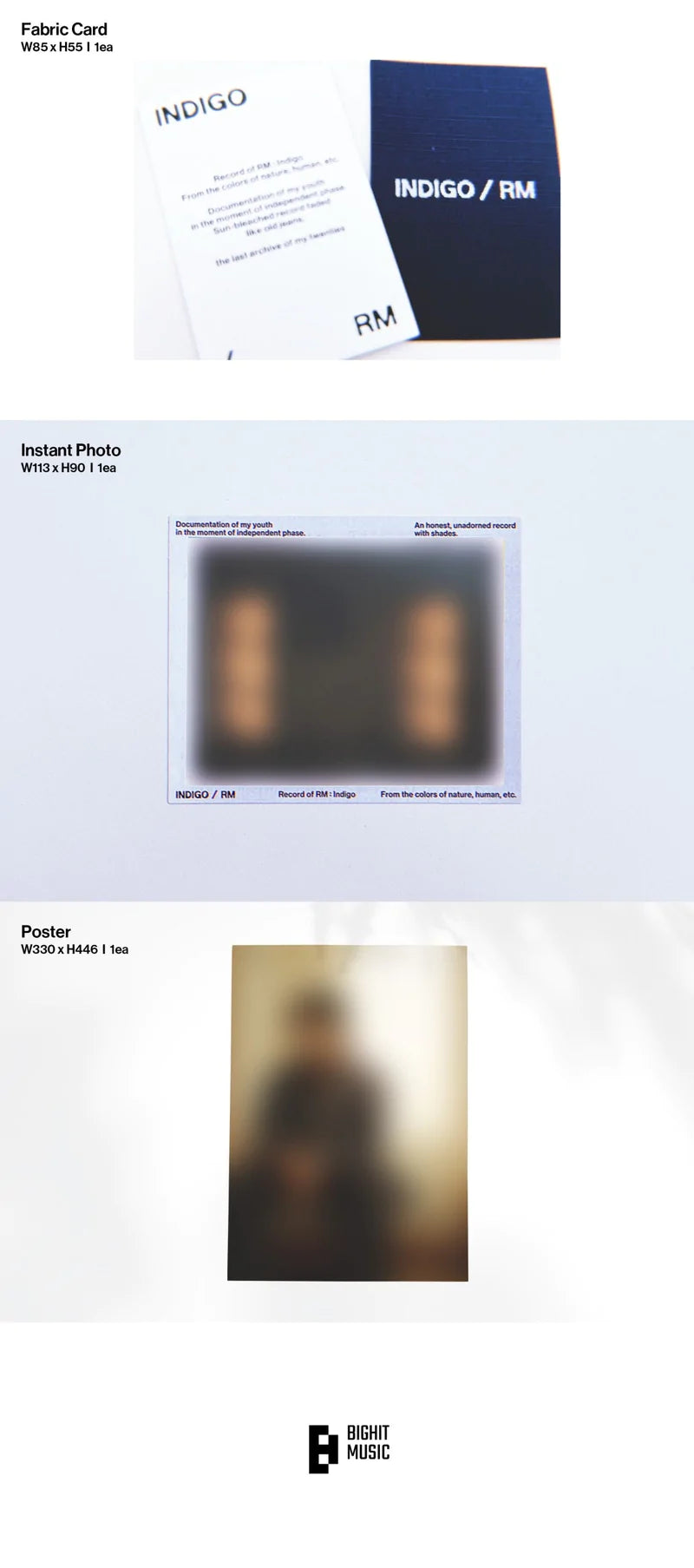 BTS - RM - 1st Single 'Indigo' (Book Version)