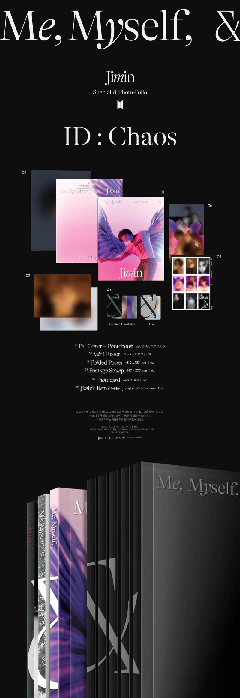 BTS - Me, Myself, & Jimin - Special 8 Photo-Folio 'ID: Chaos'