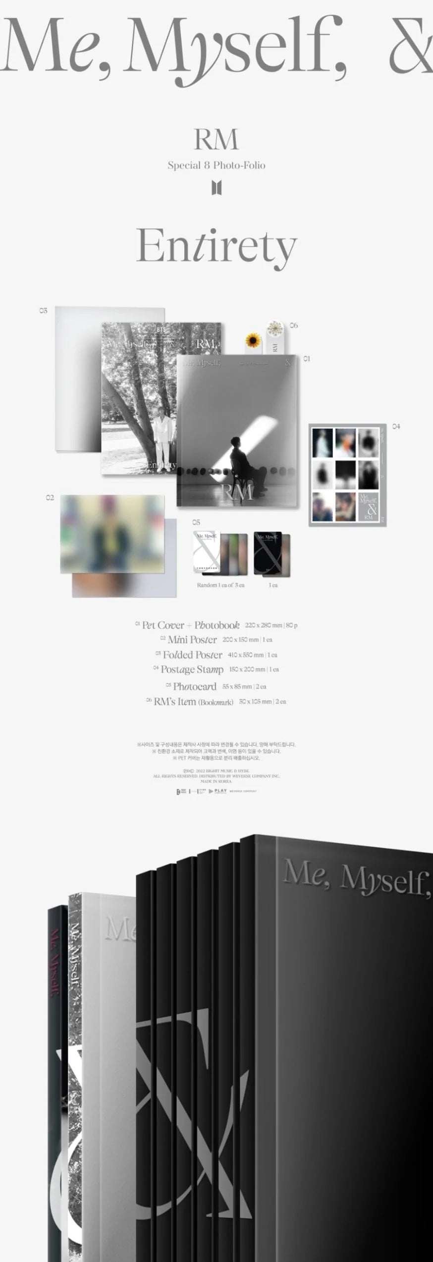 BTS - Me, Myself, & RM - Special 8 Photo-Folio 'Entirety'