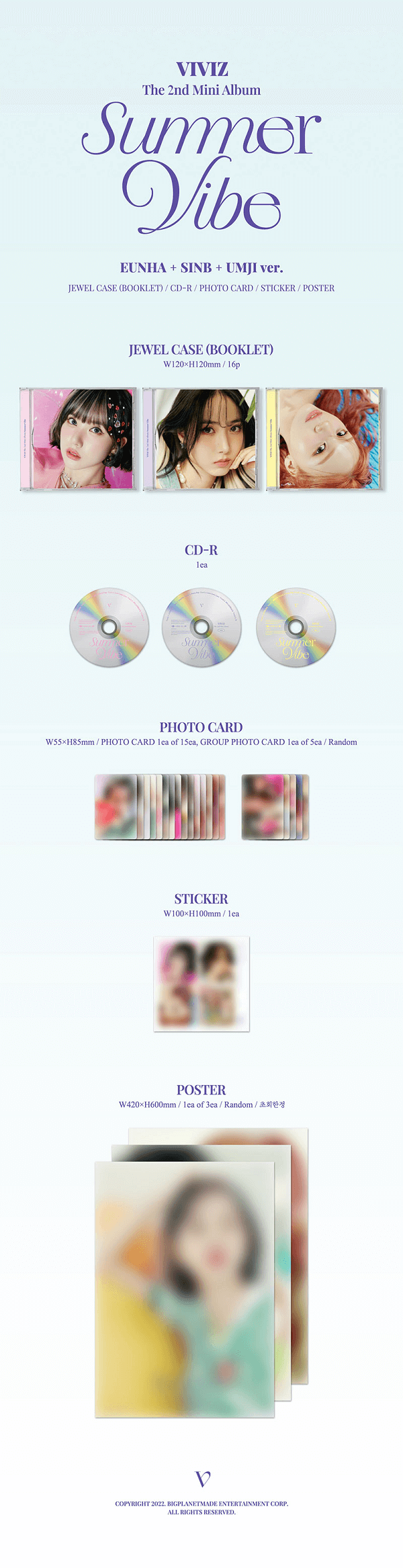 VIVIZ - 2nd Mini-Album ‘Summer Vibe’ (Jewel Case Version)