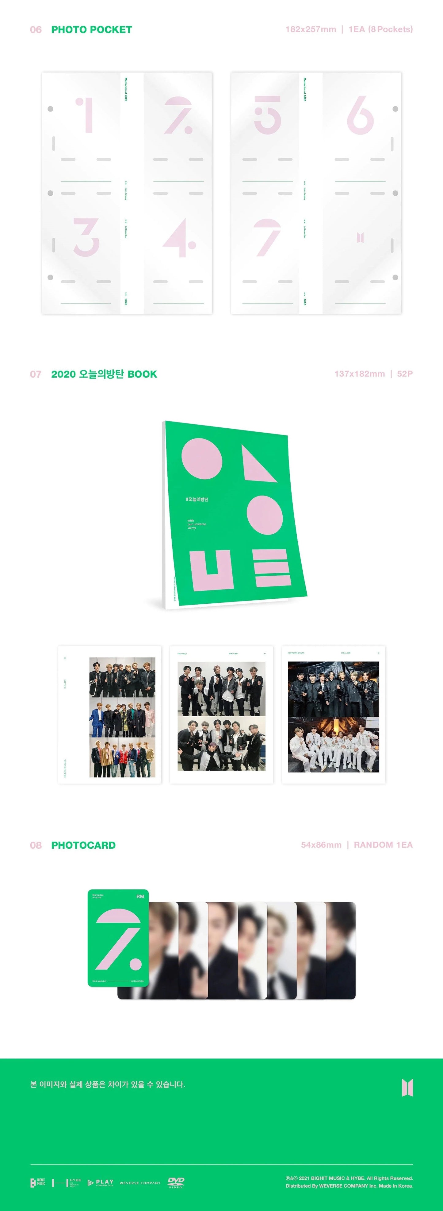 BTS - Memories of 2020 (DVD) + Weverse Gift