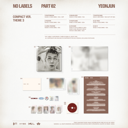 TXT - YEONJUN - 'NO LABELS: PART 02' (Compact ver.) (SIGNED)