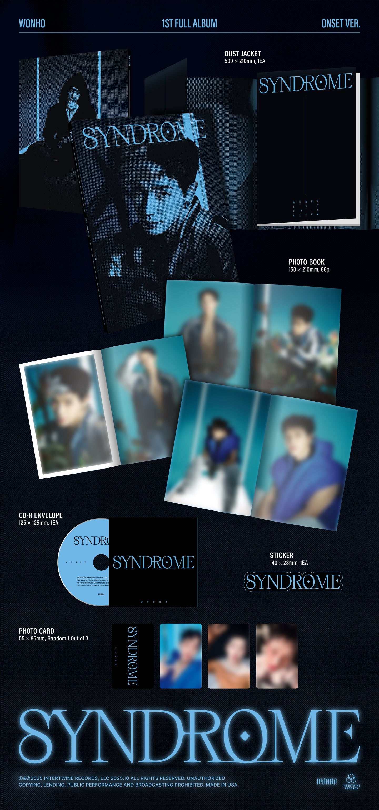 [PRE-ORDER] WONHO - 1st Full Album 'SYNDROME' (U.S. Release)