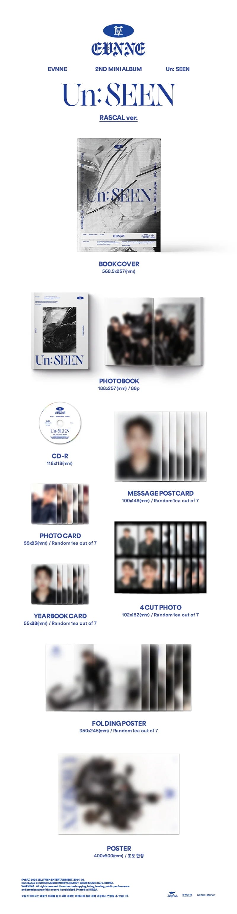 [FINAL SALE] EVNNE - 2nd Mini-Album 'Un:SEEN' [SIGNED ALBUM] (US Version)