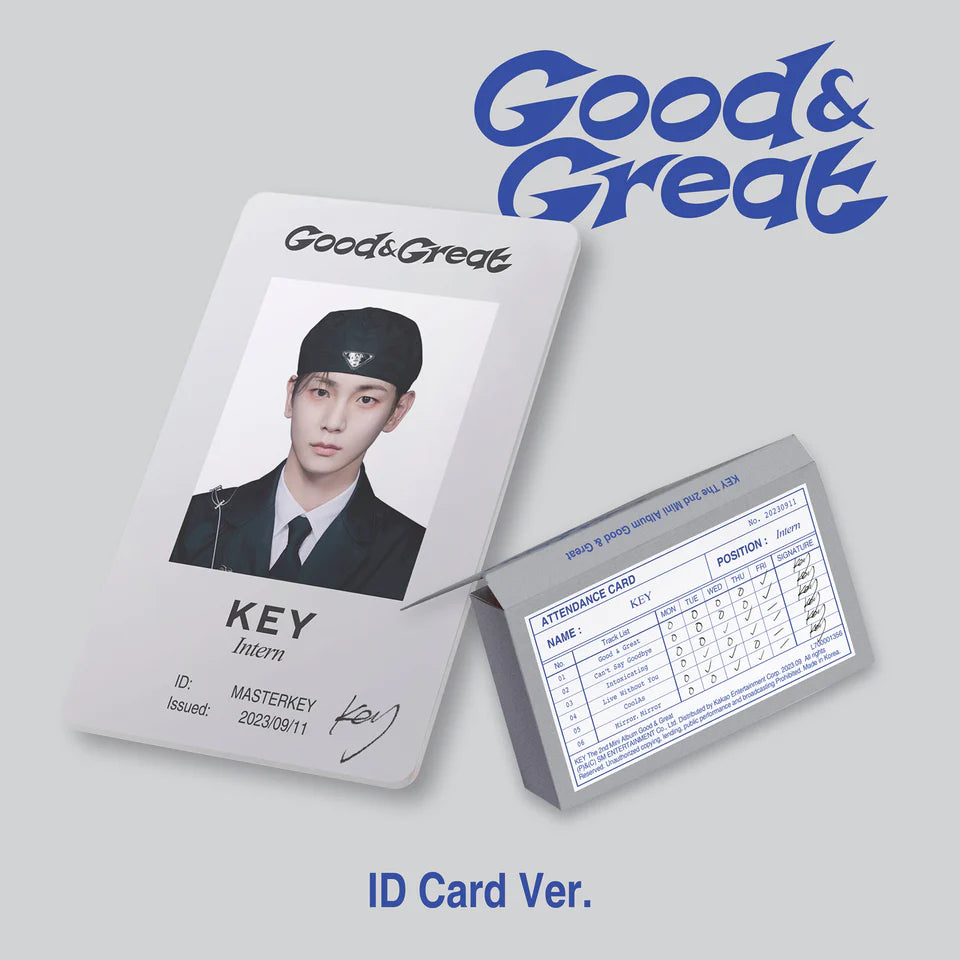 SHINee - KEY - 2nd Mini-Album 'Good & Great' (ID Card Version)