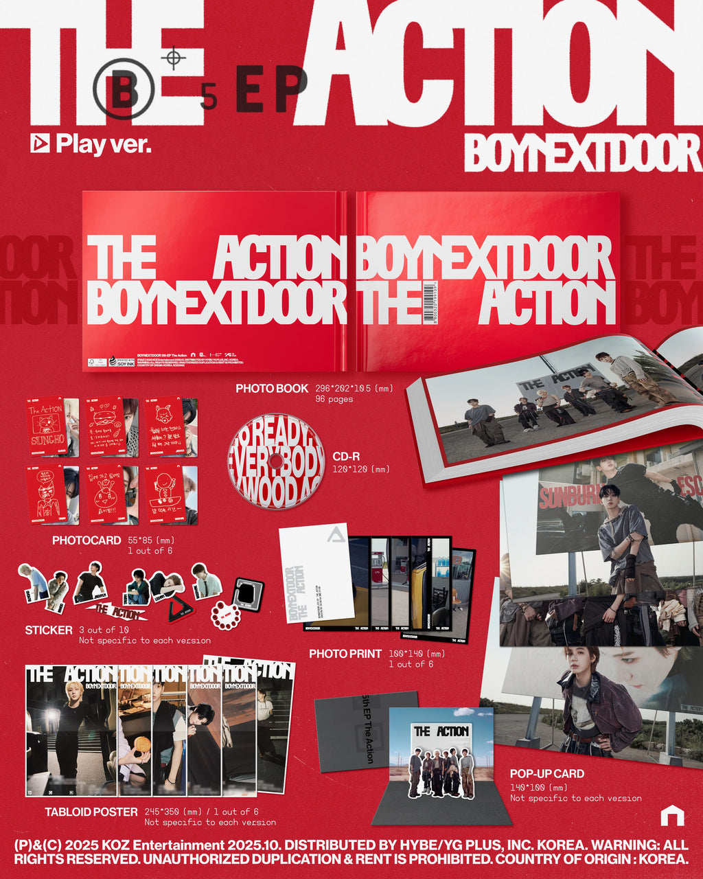 BOYNEXTDOOR - 5th EP 'The Action' (Photobook ver.)