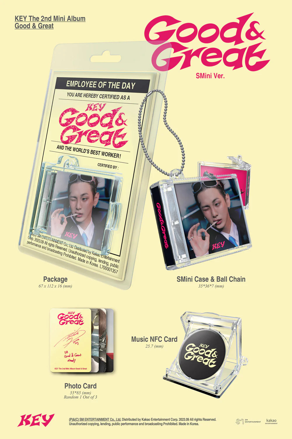 SHINee - KEY - 2nd Mini-Album 'Good & Great' (SMini Version)