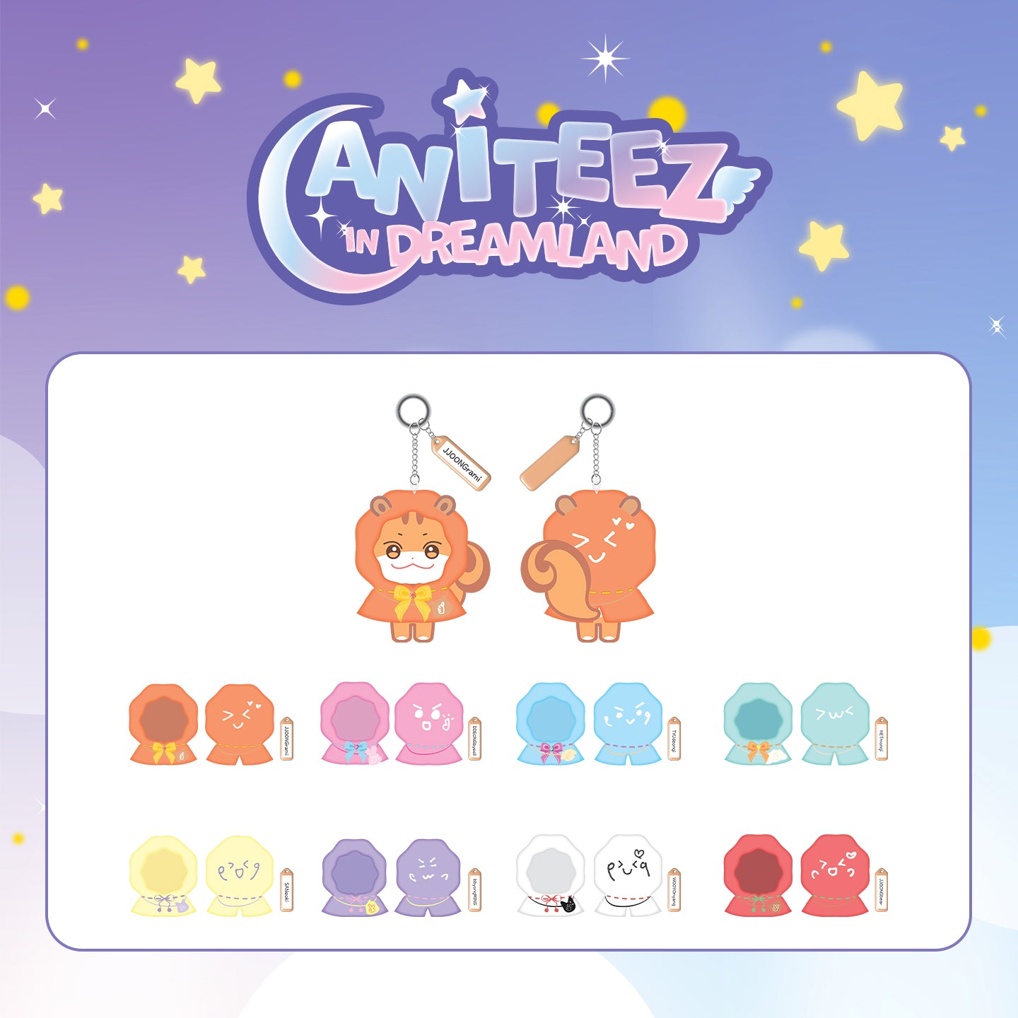 [PRE-ORDER] ATEEZ 에이티즈 - 'ANITEEZ IN DREAMLAND' MD - Keyring Outfit (Wish Cloak)