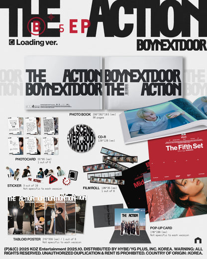 [PRE-ORDER] BOYNEXTDOOR - 5th EP 'The Action' (Photobook ver.) + Apple Music Photocard POB