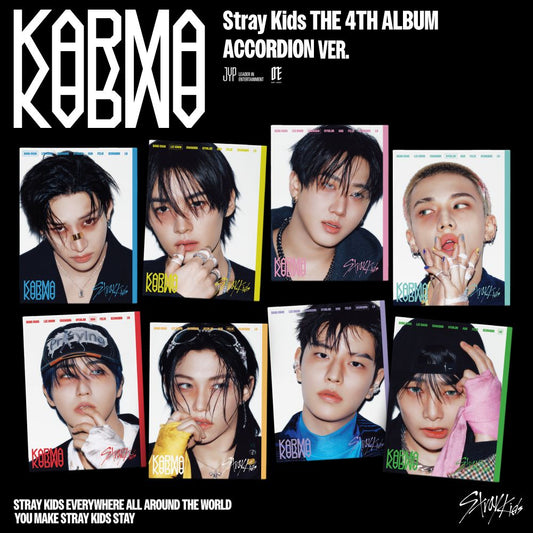 [PRE-ORDER] STRAY KIDS - 4th Full Album 'KARMA' (Accordian ver.) + JYP SHOP POB