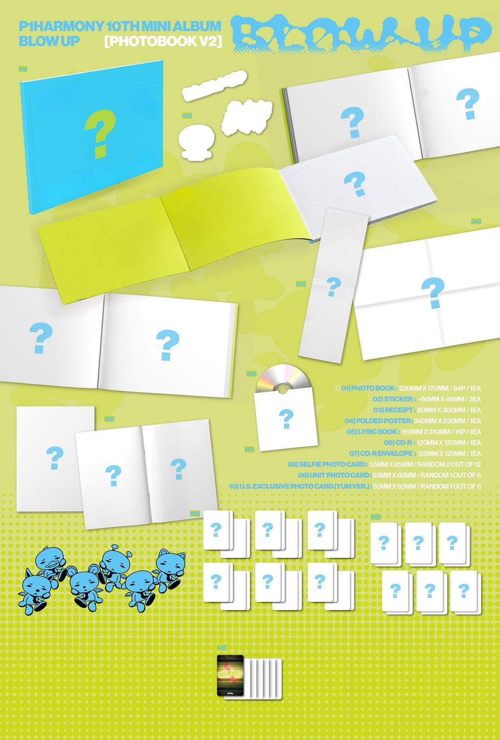 [PRE-ORDER] P1Harmony - 10th Mini Album 'BLOW UP' (Photobook ver.) (Random Member Signed)