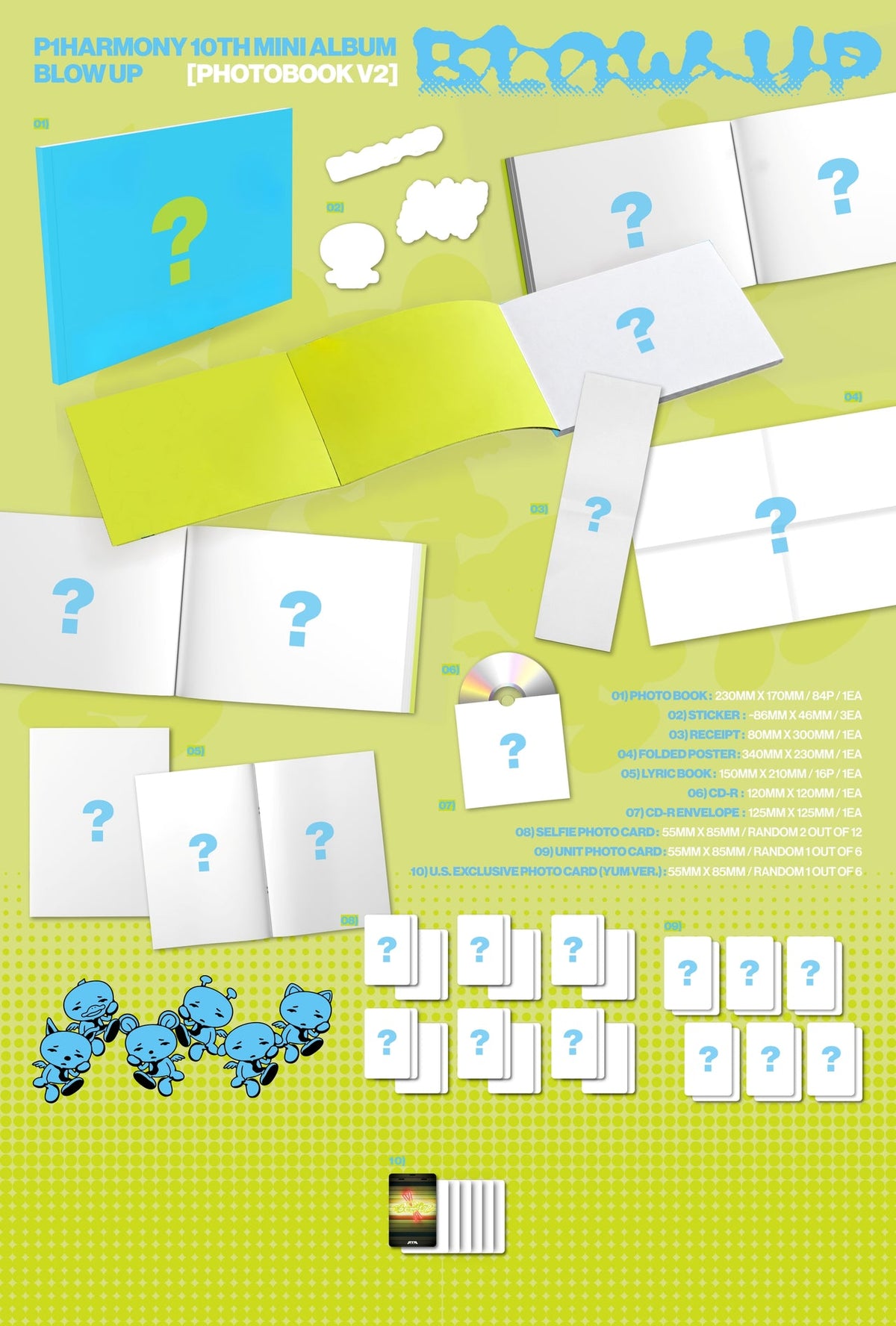 [PRE-ORDER] P1Harmony - 10th Mini Album 'BLOW UP' (Photobook ver.) (Random Member Signed)