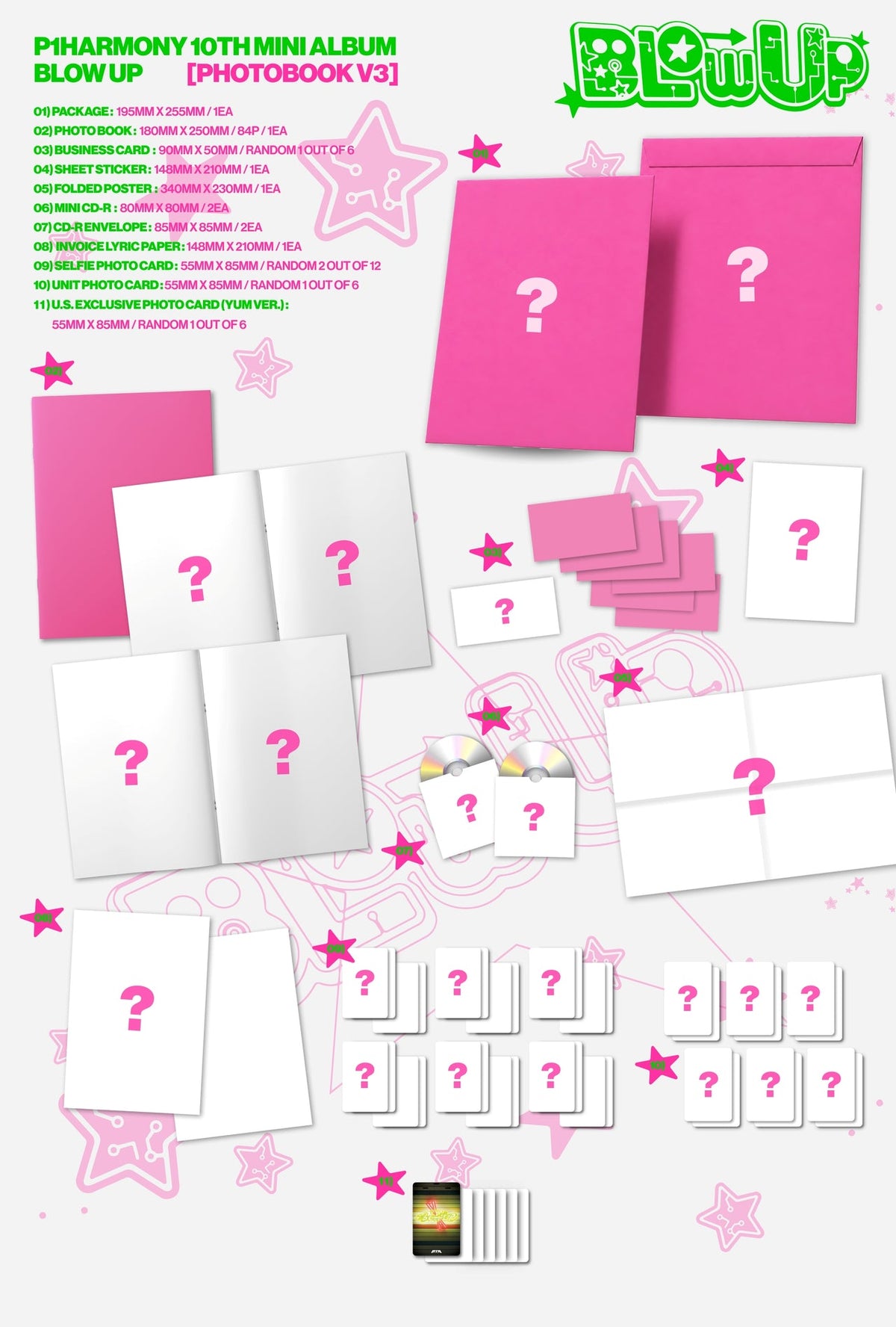 [PRE-ORDER] P1Harmony - 10th Mini Album 'BLOW UP' (Photobook ver.) (Random Member Signed)
