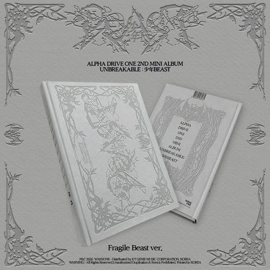 [PRE-ORDER] ALPHA DRIVE ONE - 2nd Mini Album 'UNBREAKABLE : 少年BEAST' (Fragile Beast Ver.) (U.S Exclusive)
