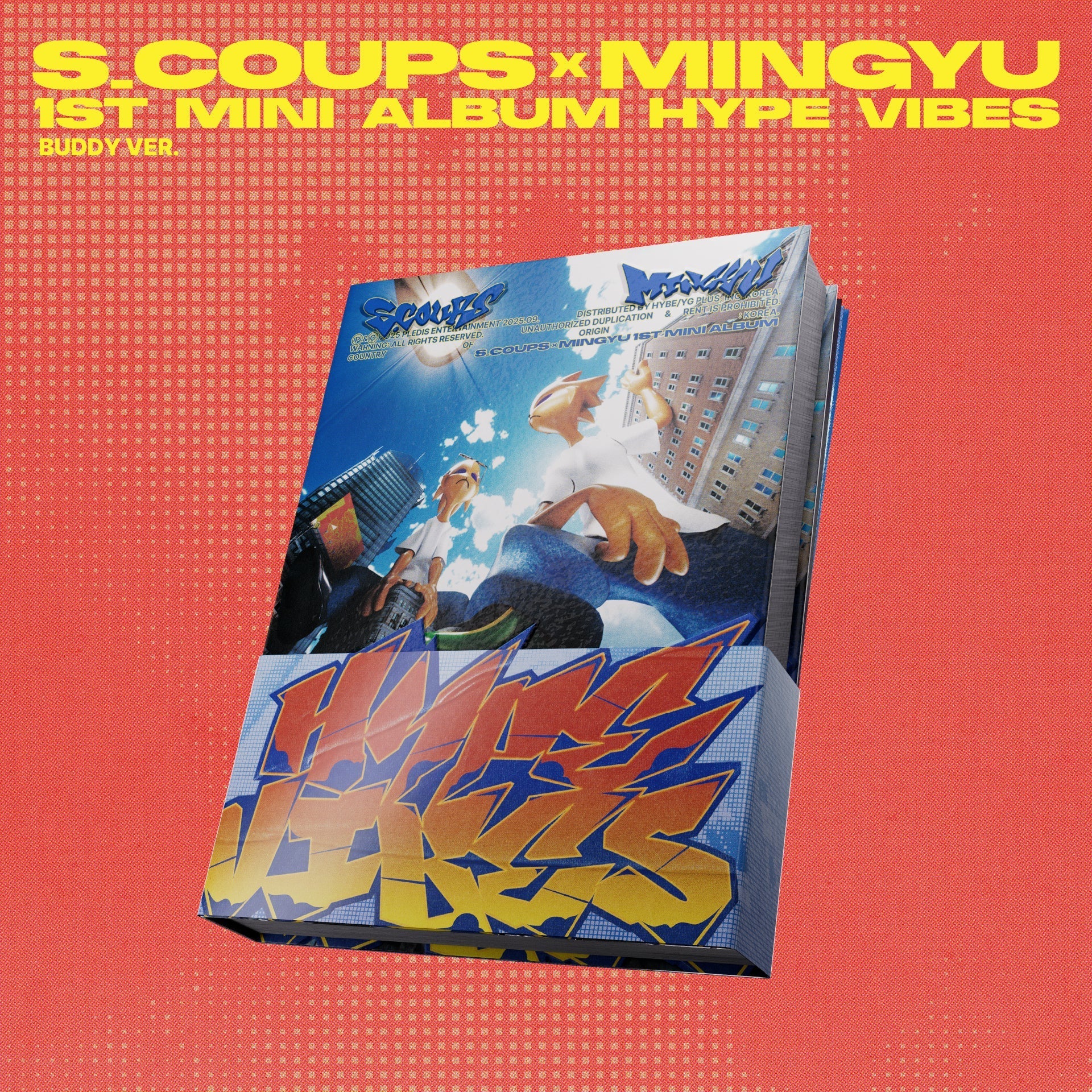 ミンギュ HYPE VIBES TSUTAYA 特典 トレカ 5種 ×10 Seventeen - CxM (S.COUPS X MINGYU) - 1st Mini Album 'HYPE VIBES