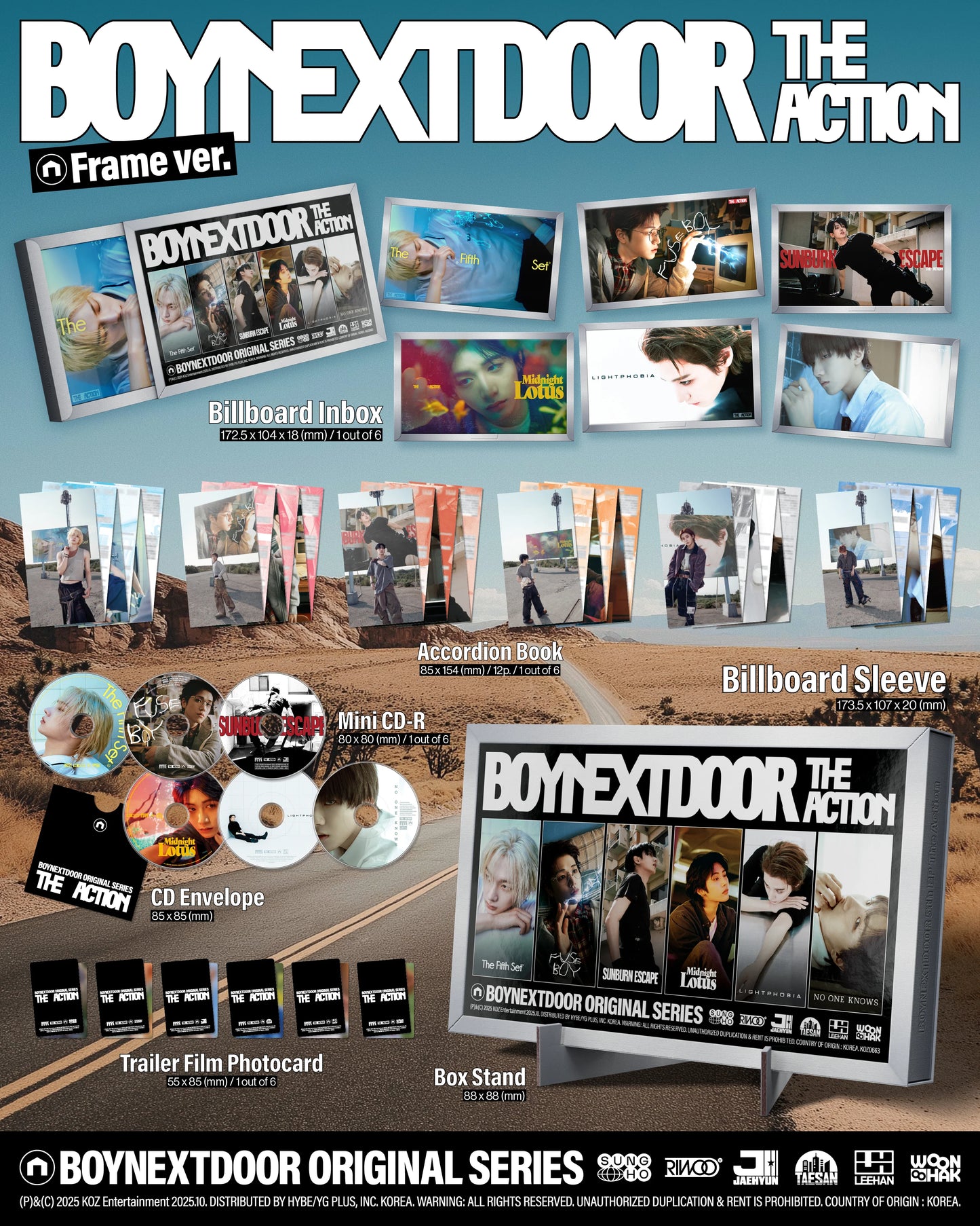 [PRE-ORDER] BOYNEXTDOOR - 5th EP 'The Action' (Frame ver.) + Apple Music Photocard POB