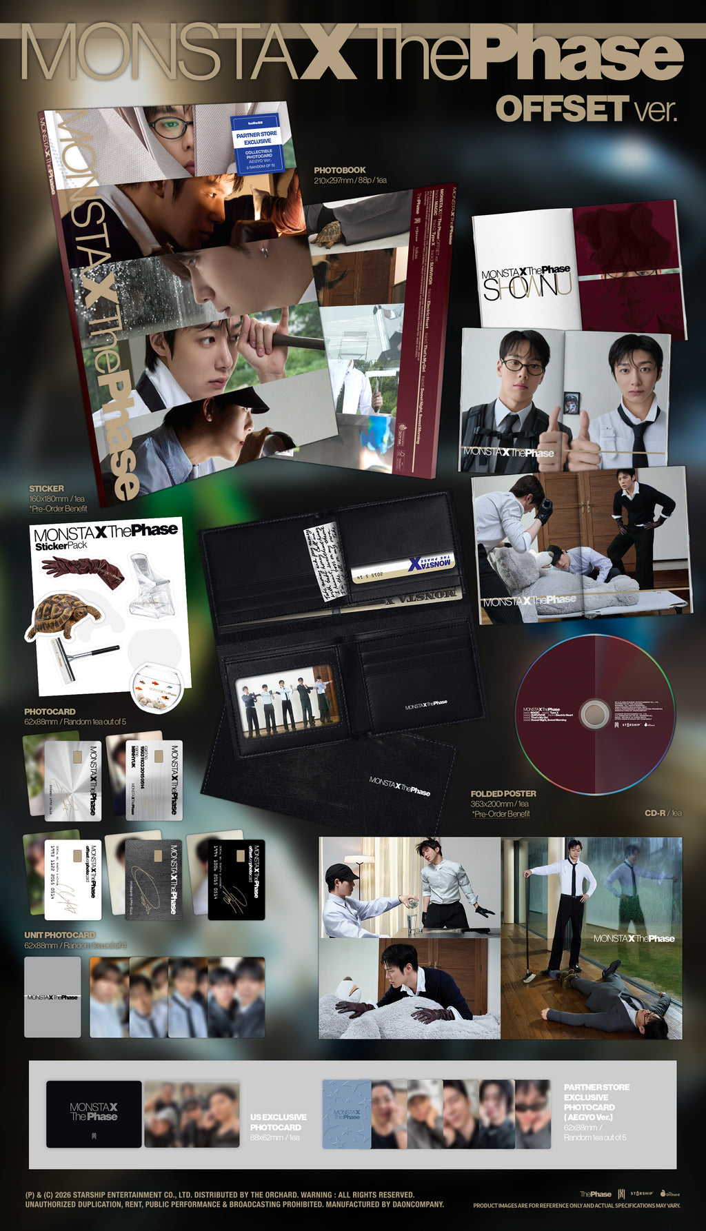 MONSTA X - 'The Phase' (Photobook ver.) (hello82 PARTNER STORE Exclusive)