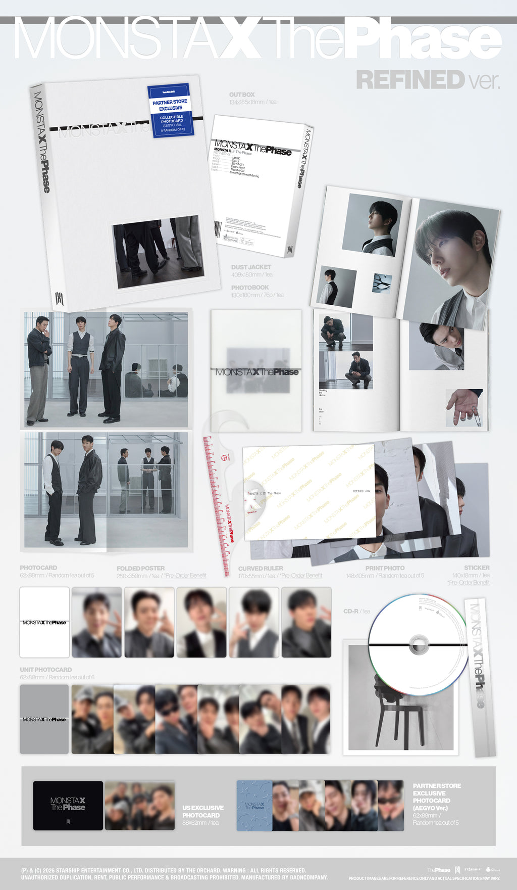 MONSTA X - 'The Phase' (Photobook ver.) (hello82 PARTNER STORE Exclusive)