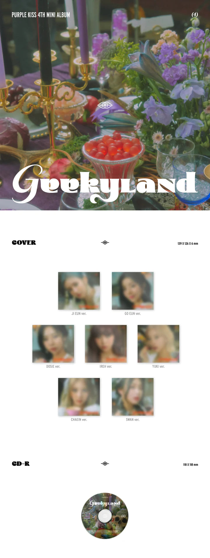 PURPLE KISS - 4th Mini-Album 'GEEKYLAND' (Digipack Version)