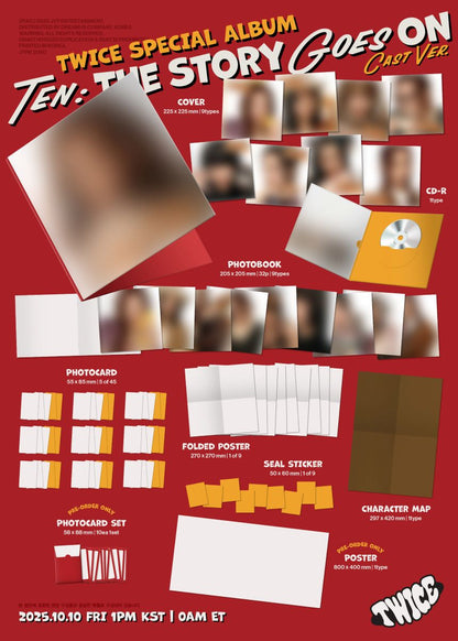 [PRE-ORDER] TWICE - TEN: The Story Goes On (Cast ver.)