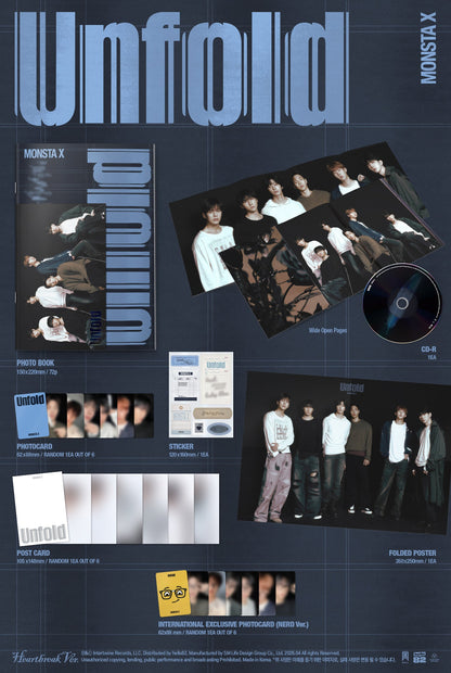 MONSTA X - 'Unfold' (Standard ver.) (RANDOM MEMBER SIGNED)