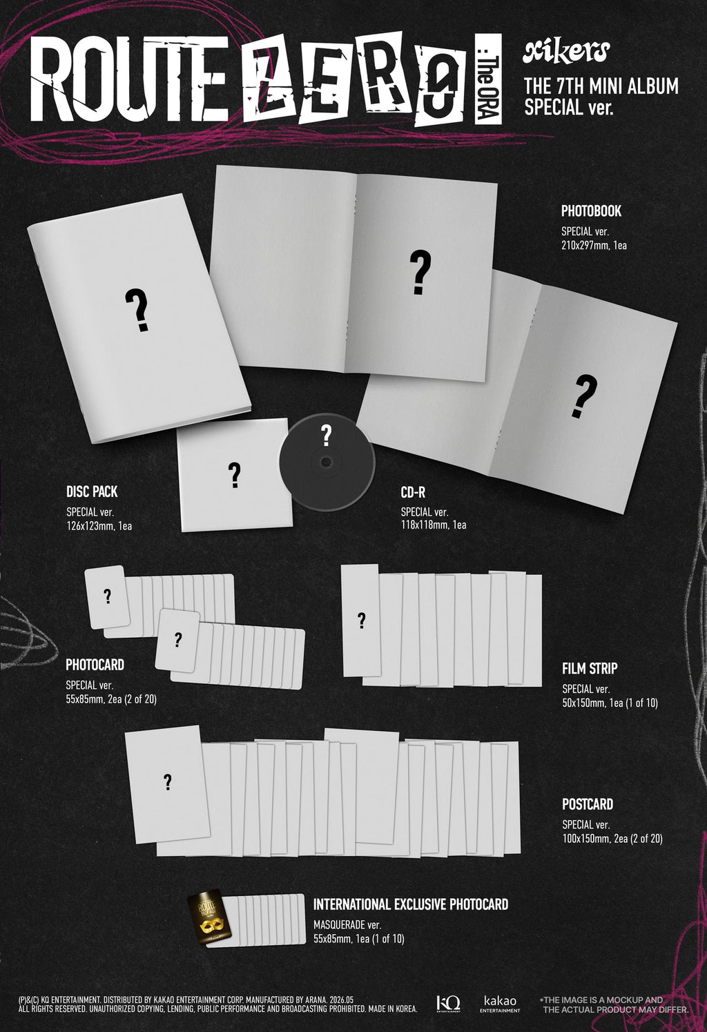xikers - 7th Mini Album 'ROUTE ZERO: THE ORA' (SPECIAL ver.) (RANDOM MEMBER SIGNED)