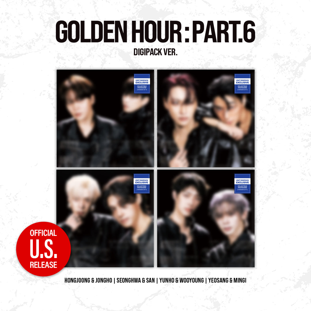 [PRE-ORDER] ATEEZ - 'GOLDEN HOUR: PART.6' (DIGIPACK UNIT ver.) - Unit Digipack Exclusive (RANDOM)