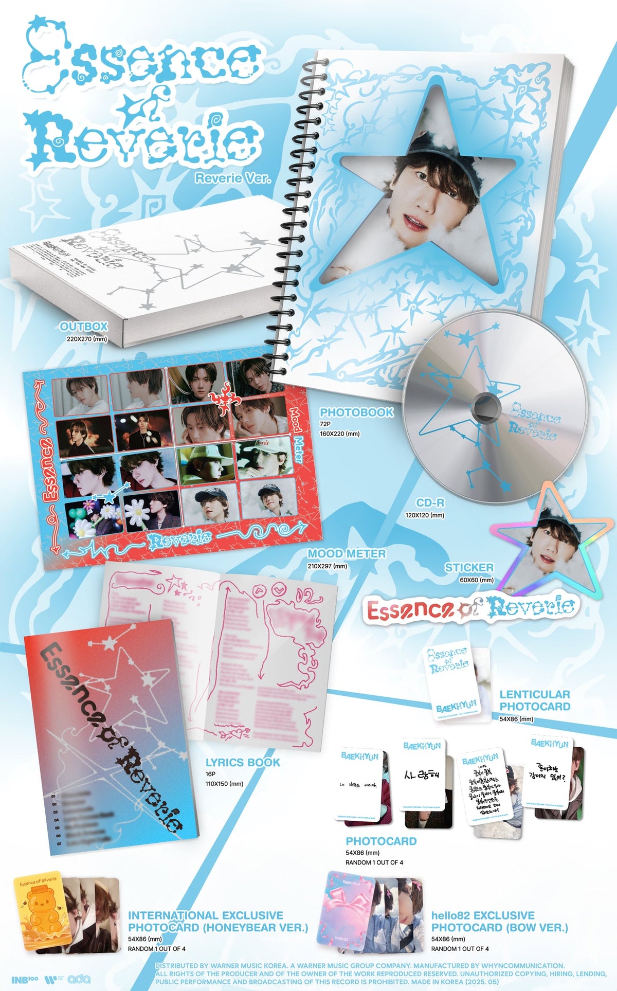 EXO - BAEKHYUN - The 5th Mini-Album 'Essence of Reverie' (Photobook Version)