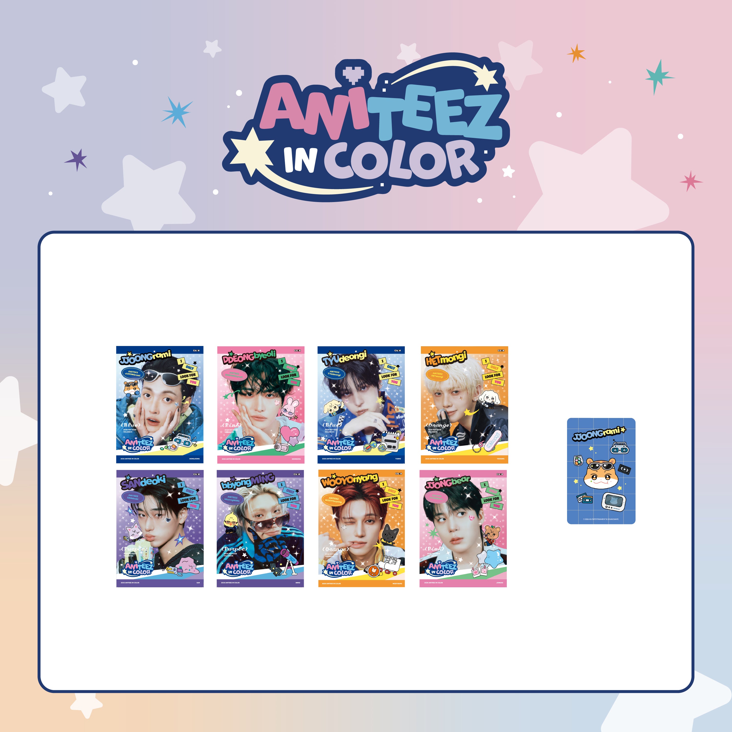 ATEEZ X ANITEEZ - 'ANITEEZ IN COLOR' MD - MINI PHOTOBOOK