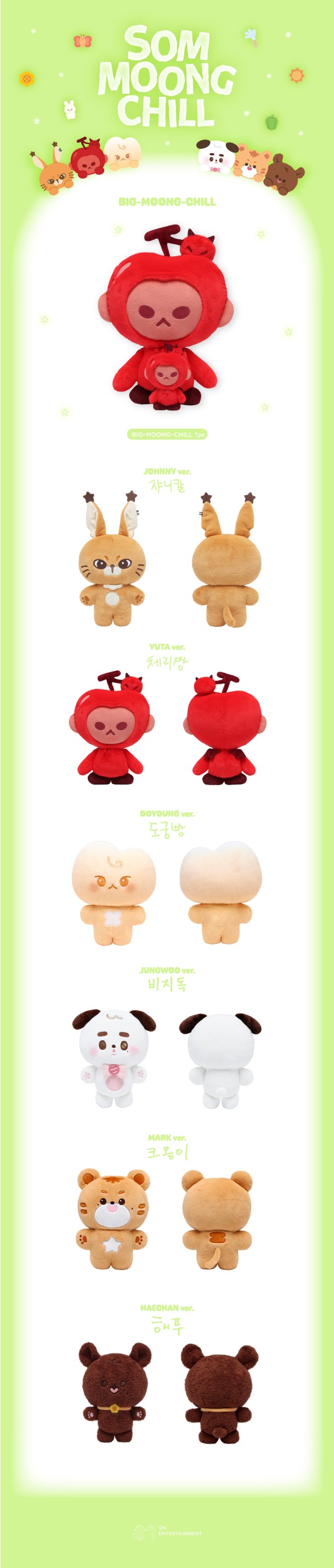 NCT 127 - 2025 NCT 127 CHARACTER (SOM-MOONG-CHILL) OFFICIAL MD - BIG-MOONG-CHILL