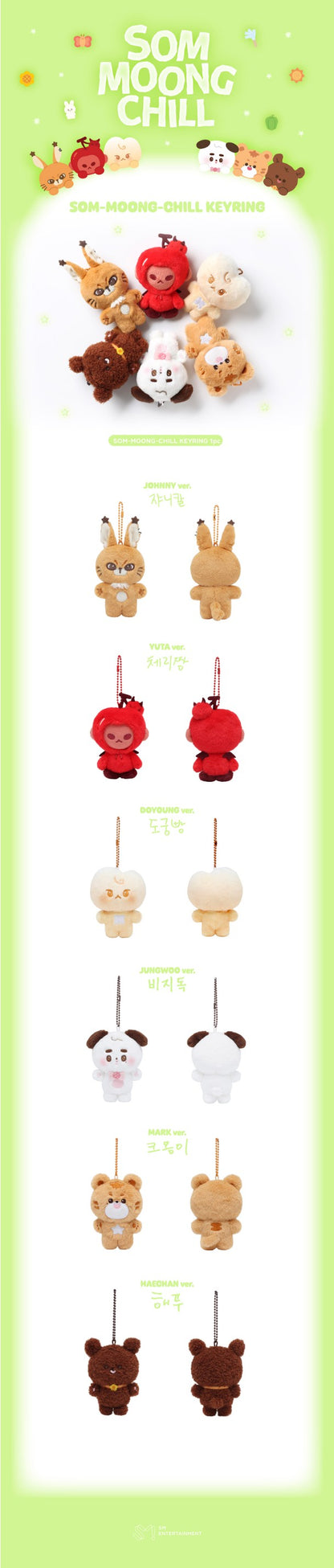 [PRE-ORDER] NCT 127 - 2025 NCT 127 CHARACTER (SOM-MOONG-CHILL) OFFICIAL MD - SOM-MOONG-CHILL KEYRING