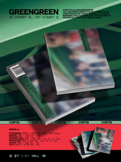 CORTIS - 2nd EP 'GREENGREEN' (Photobook ver.) + MAKESTAR Photocard POB