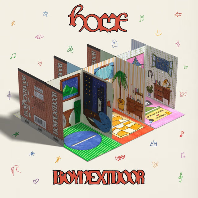 BOYNEXTDOOR - 1st STUDIO ALBUM 'HOME' (Weverse albums ver.) + Apple Music Logo Pin POB