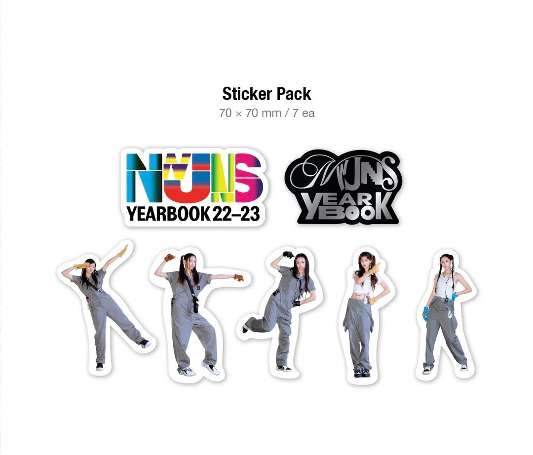 New Jeans Sticker Sheet - UNCUT NEW JEANS stickers - KPOP Stickers