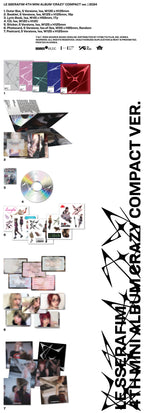 LE SSERAFIM - 4th Mini-Album 'CRAZY' (Compact Version) (hello82 Release)