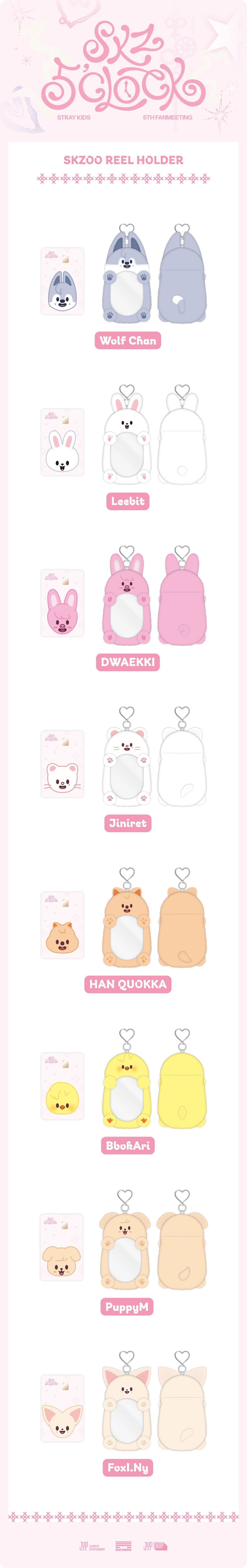 Stray Kids - 5th Fanmeeting 'SKZ 5'CLOCK' MD - SKZOO REEL HOLDER