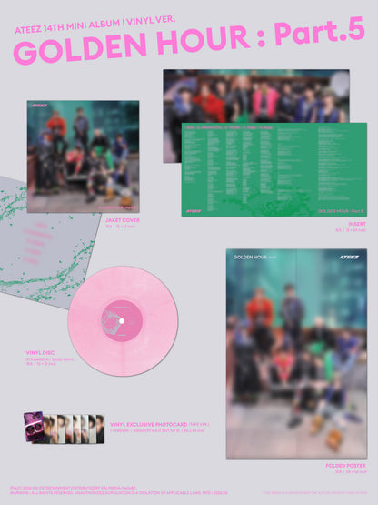 [PRE-ORDER] ATEEZ - 'GOLDEN HOUR : Part.5' (Vinyl ver.) hello82 [POP-UP Exclusive]