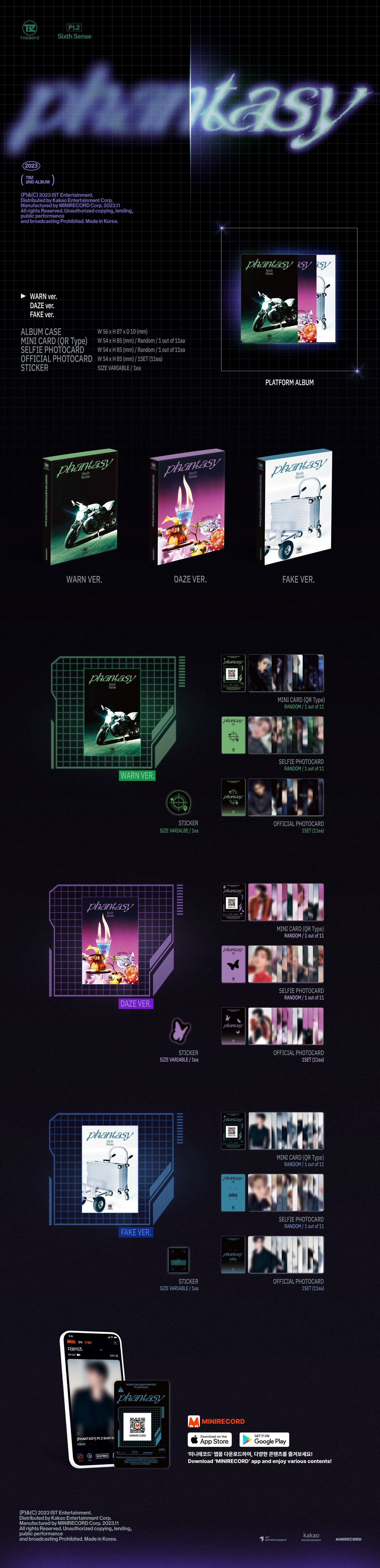 THE BOYZ - 2nd Album 'PHANTASY Part. 2 Sixth Sense' (Platform Version)