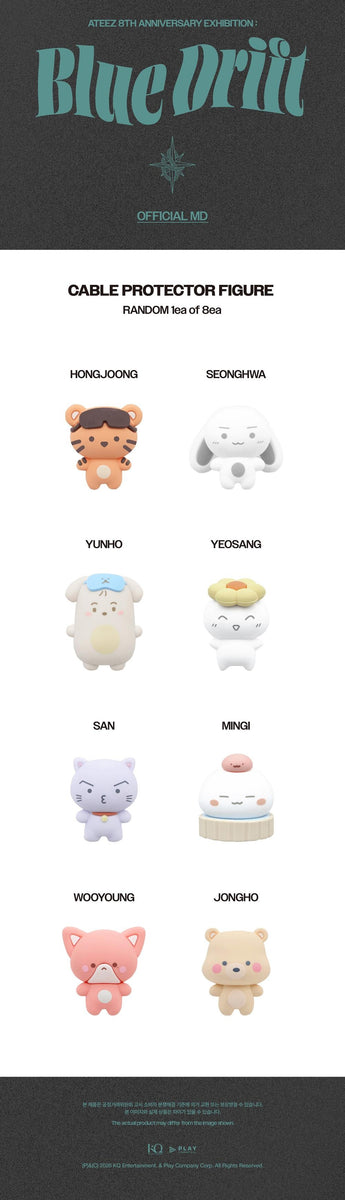 [PRE-ORDER] ATEEZ - 8th Anniversary Exhibition Blue Drift MD - CABLE PROTECTOR FIGURE