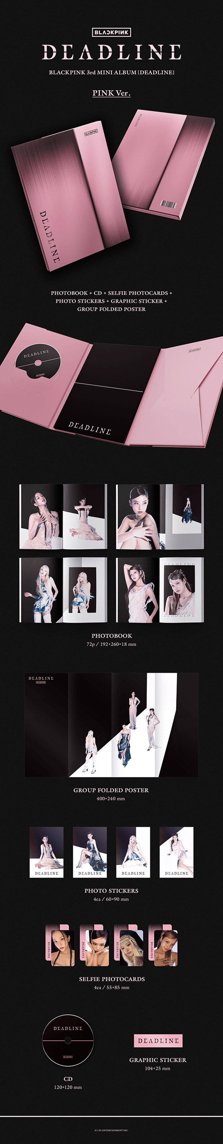BLACKPINK - 3rd Mini Album 'DEADLINE' (Photobook ver.)