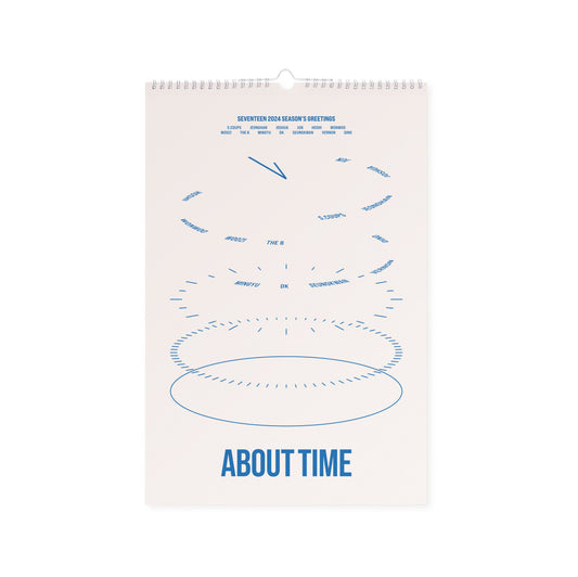 Seventeen - 2024 Season's Greetings ‘ABOUT TIME’ Wall Calendar