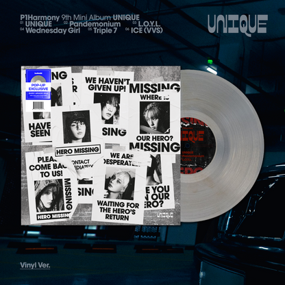 P1Harmony - 9th Mini Album 'Unique' (Vinyl ver.) (hello82 [POP-UP Exclusive])