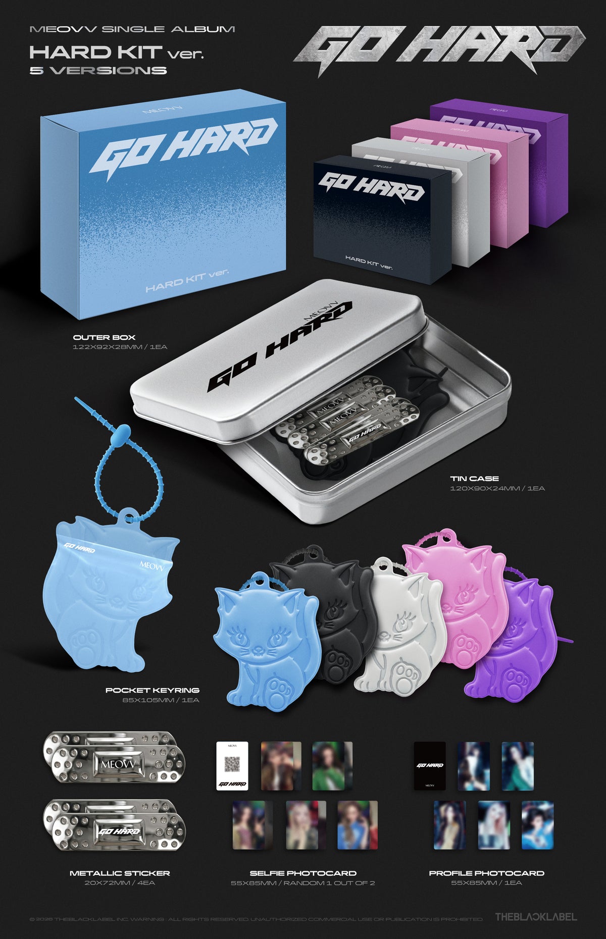 [PRE-ORDER] MEOVV - Single Album 'GO HARD' (HARD KIT ver.)